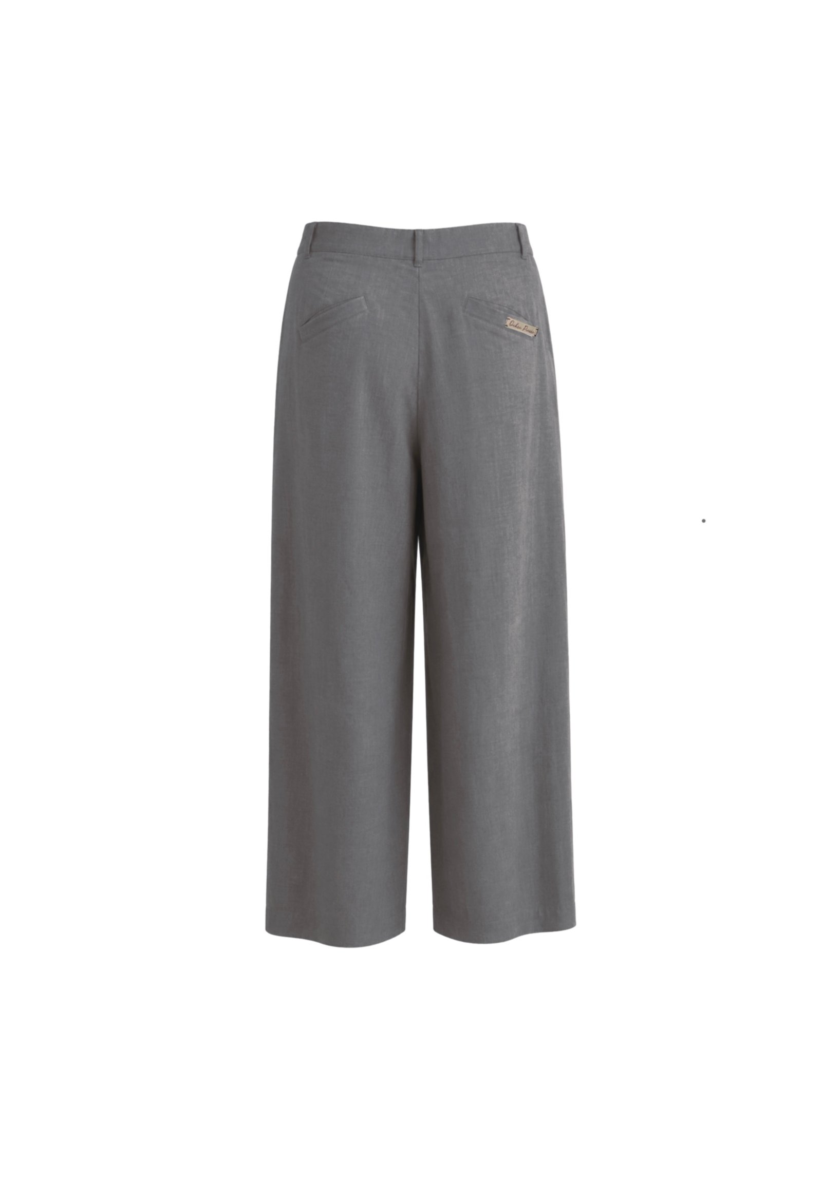The Stone Drape Linen Cotton Trousers Back View